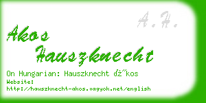 akos hauszknecht business card